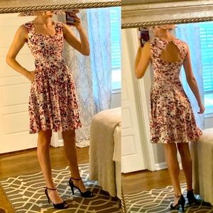 White House Black Market - floral skater dress